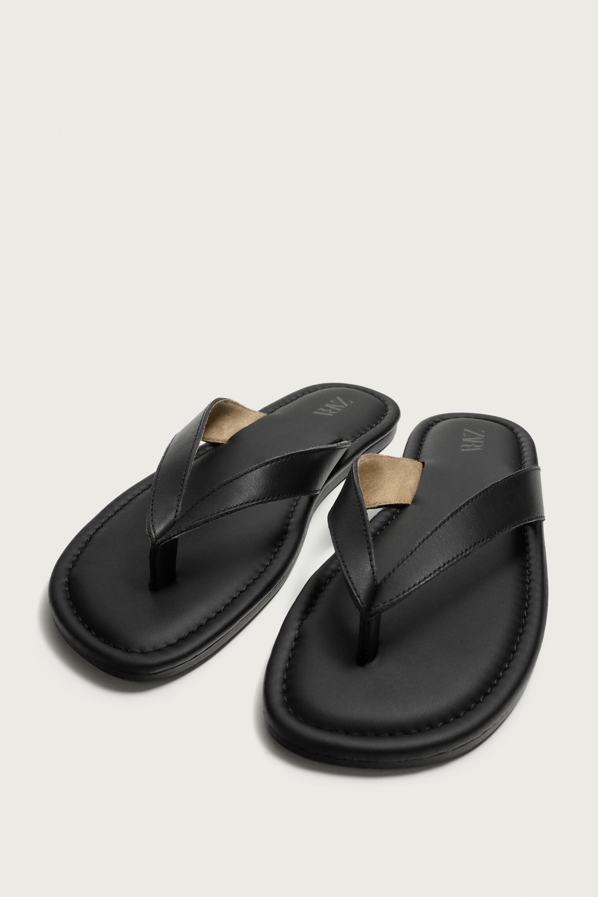 LEATHER STRAP SANDALS