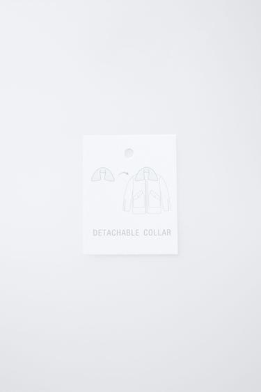 VESTE EN VELOURS CÔTELÉ MATELASSÉE DOUBLE COL EN CUIR DÉTACHABLE BENSIMON ® X ZARA  - Marron de Zara - Image 9