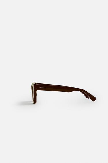 SQUARE SUNGLASSES - Brown by Zara - Image 3