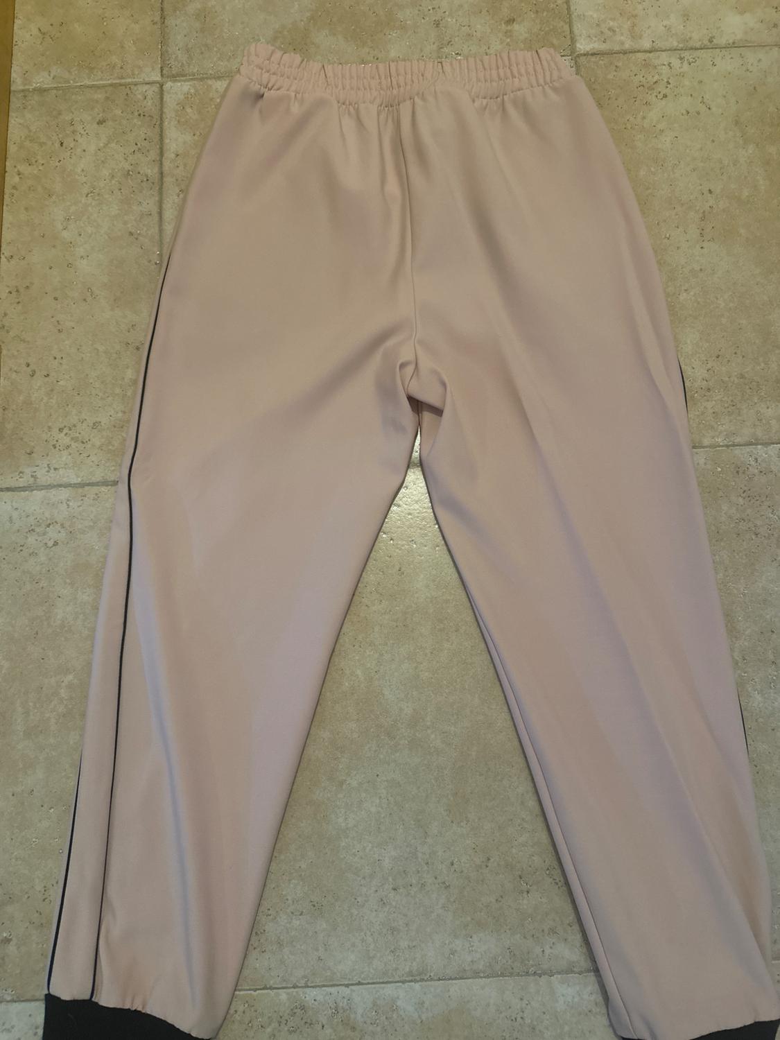 FLOWING TROUSERS WITH CONTRASTING TRIMS - Image 2