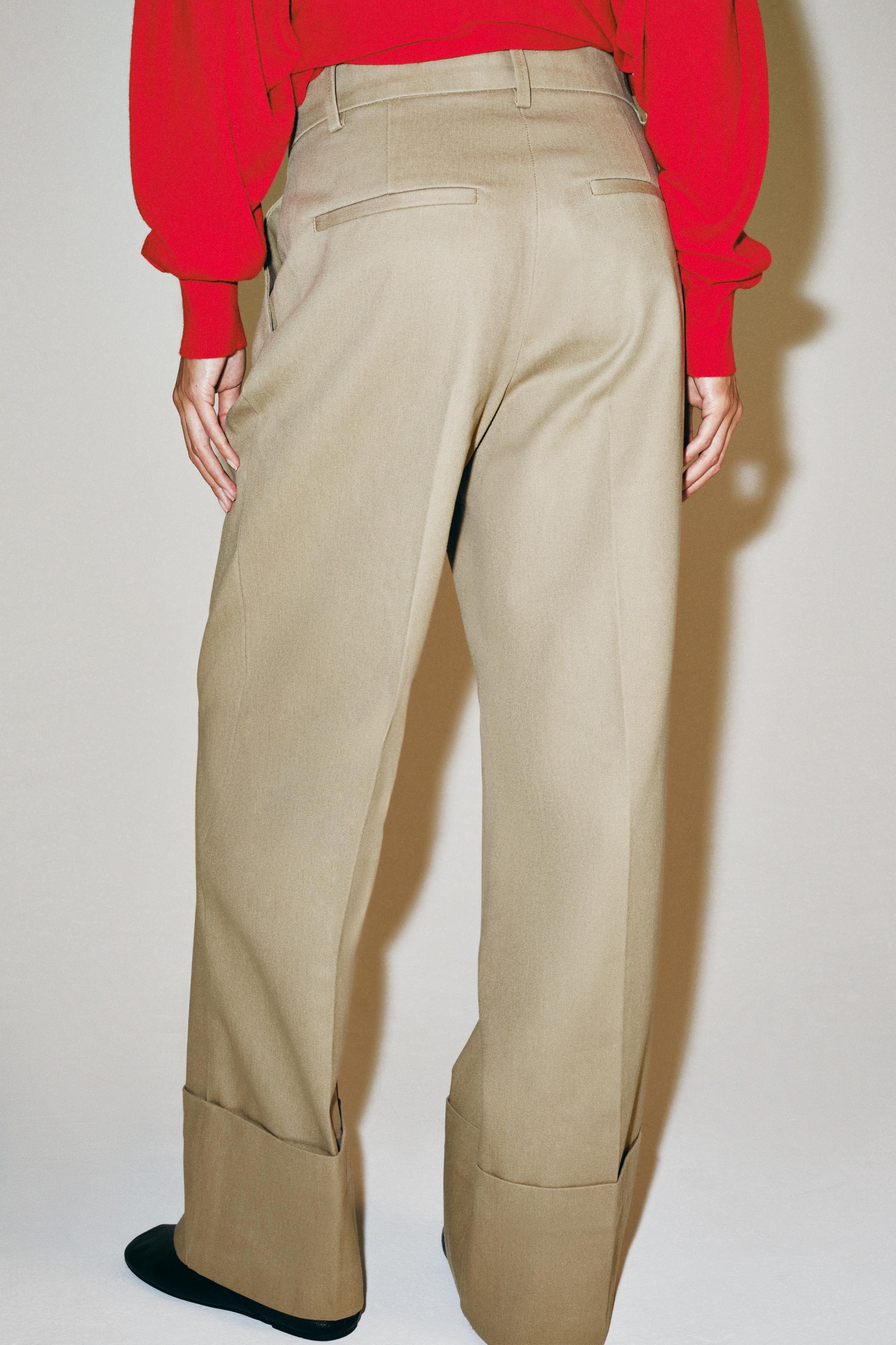 Женские брюки Zara ZW COLLECTION CHINO PANTS — фото 3