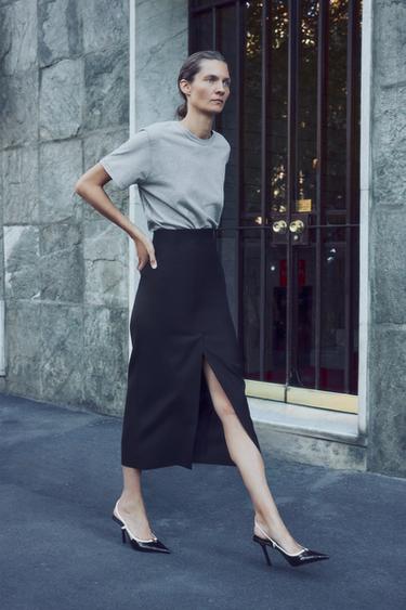 ZW COLLECTION STRAIGHT SKIRT — Black 1