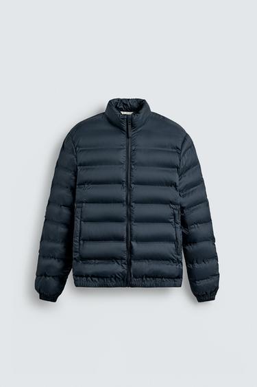 WATER-REPELLENT LIGHTWEIGHT PADDED JACKET - Navy blue by Zara