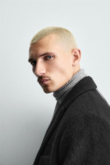 MANTEAU CROISÉ AVEC LAINE - Noir de Zara - Image 6