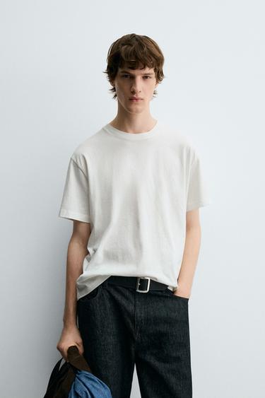 Zara SIESTA TEXT T-SHIRT - White