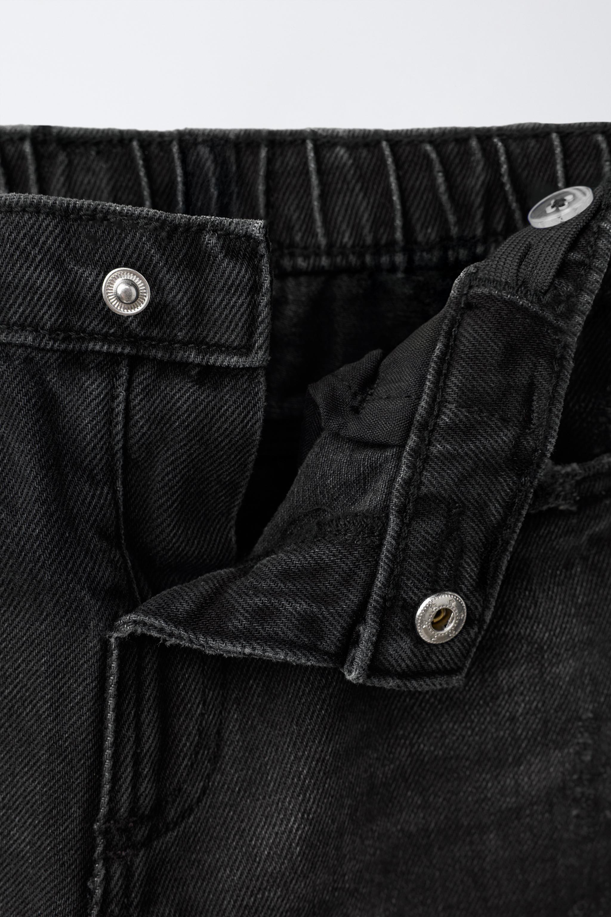 RIPPED LOW STRAIGHT JEANS