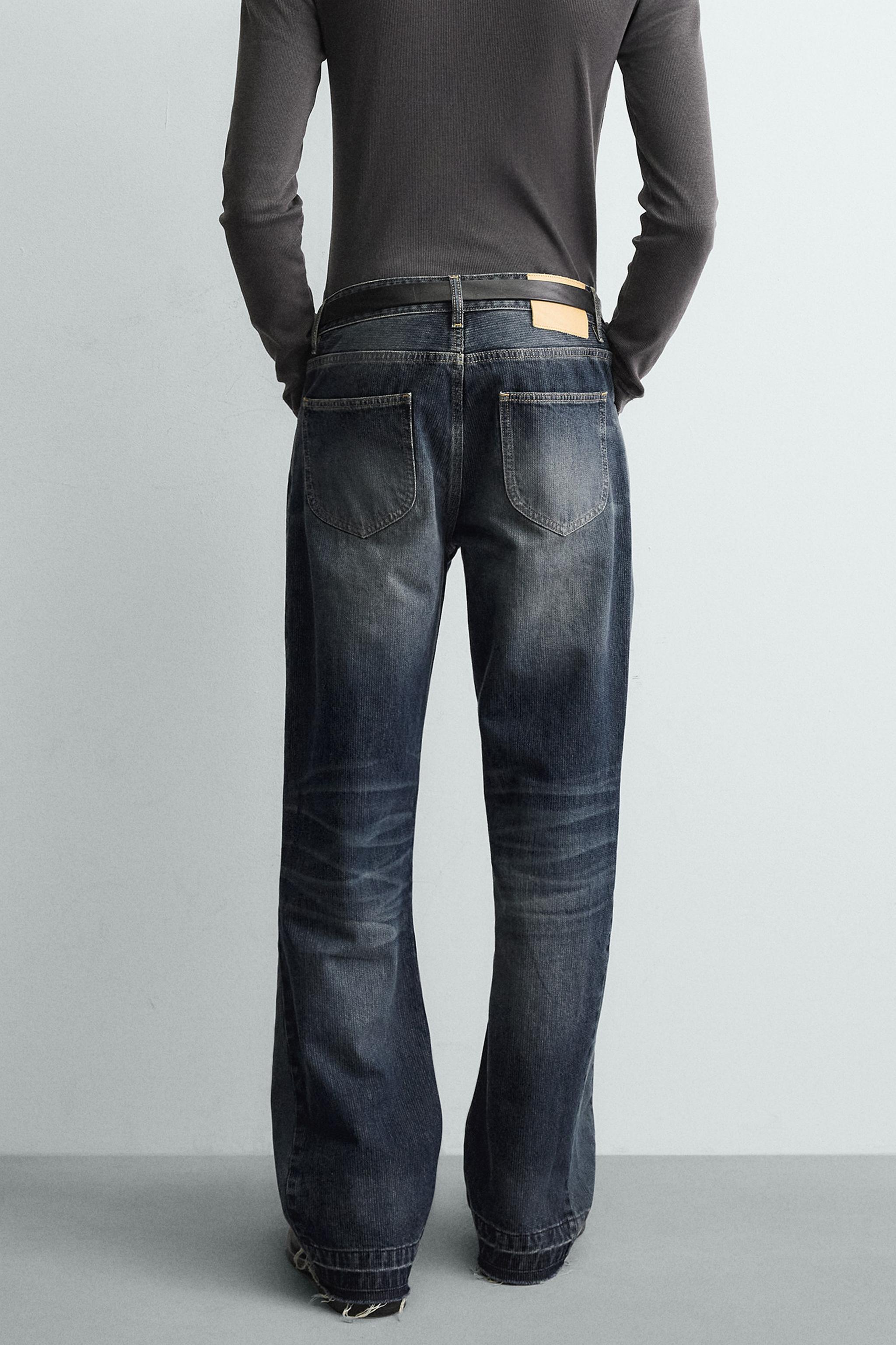 STRUCTURED FLARE FIT JEANS