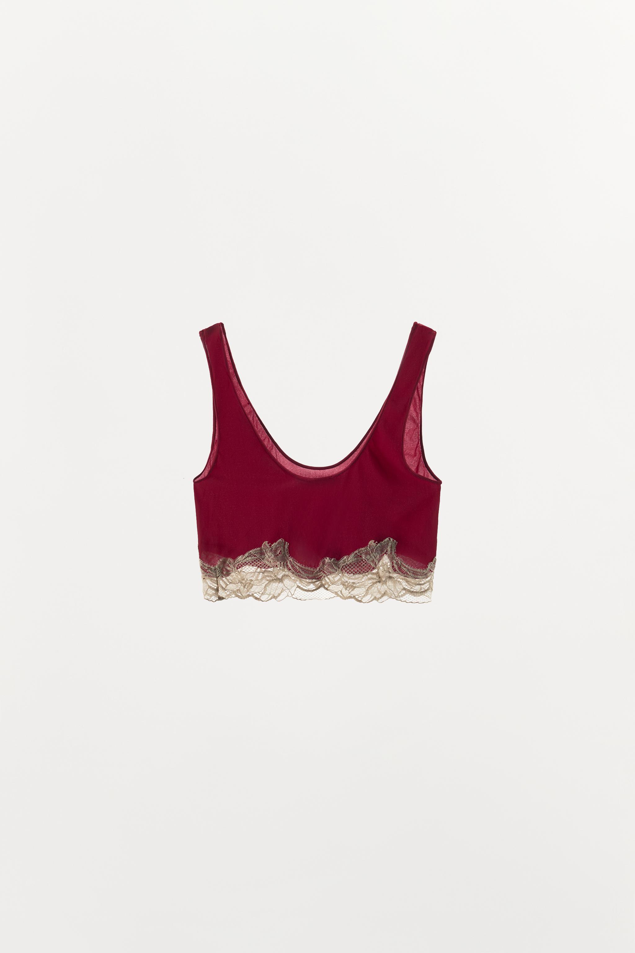 SOUTIEN-GORGE BANDEAU SEMI-DENTELLE