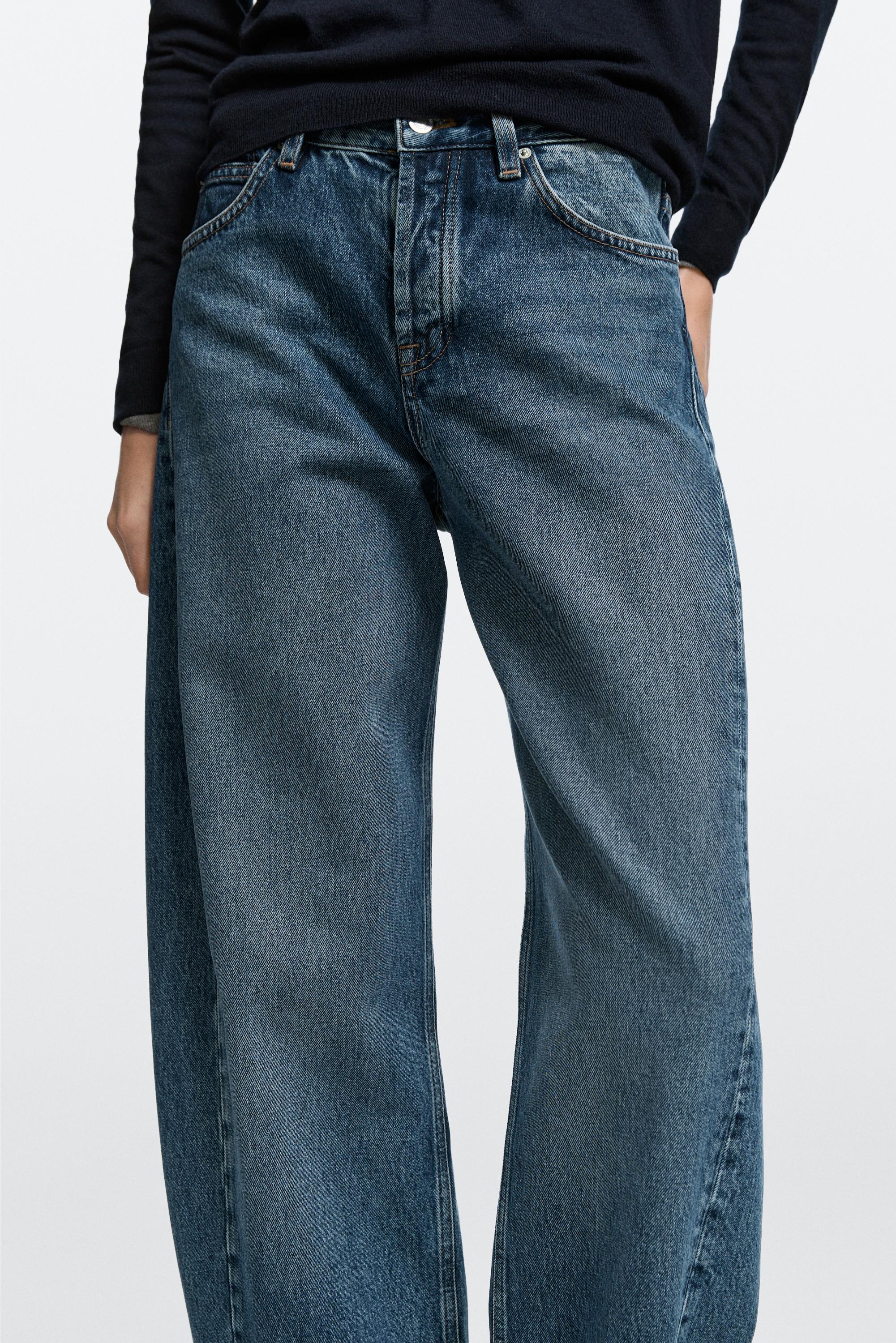 Jean balloon coupe taille moyenne