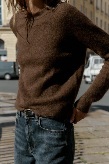 TRUI MET WOL EN ALPACA - Bruin van Zara
