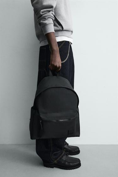 RUBBERISED BACKPACK - Black by Zara - Image 2