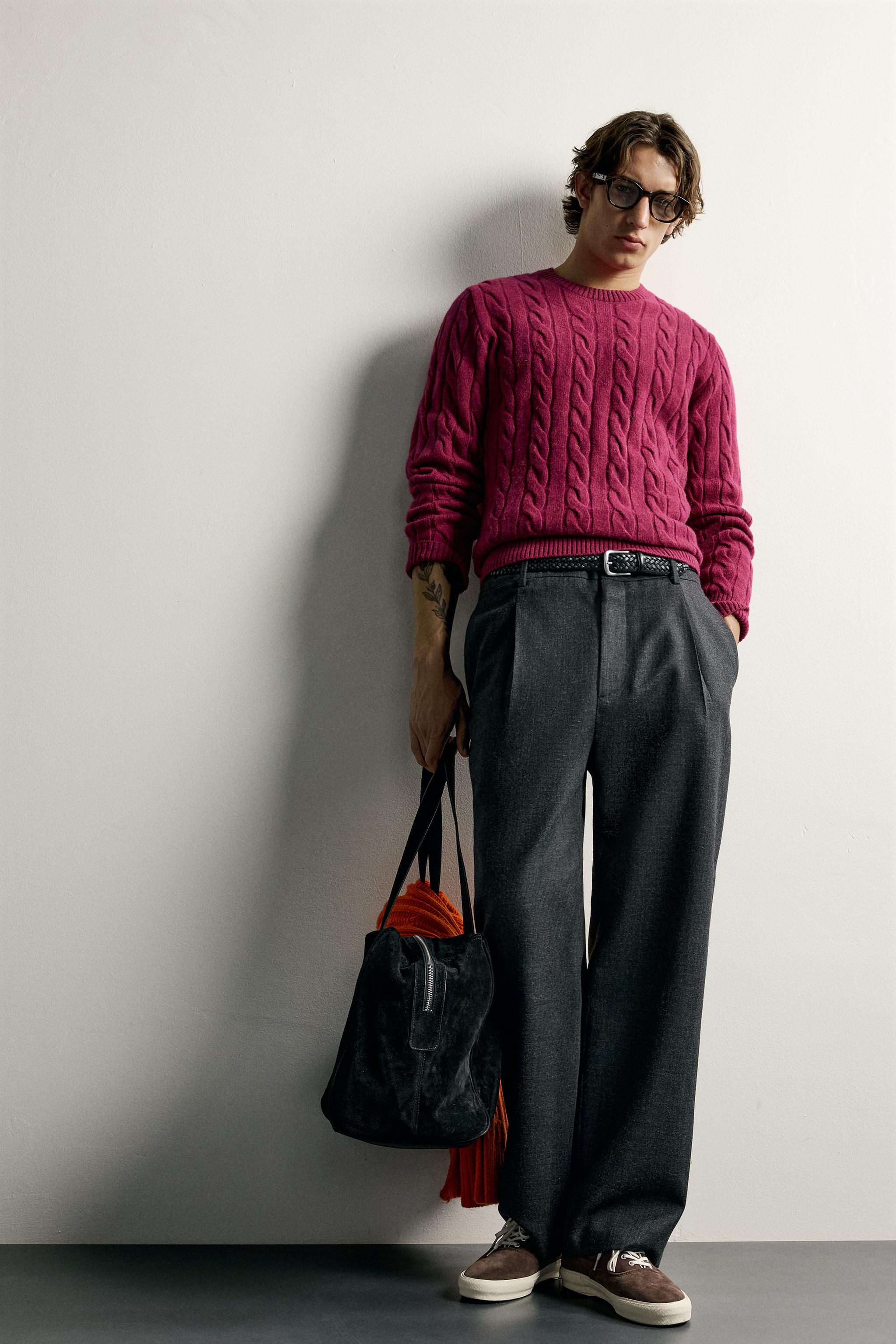 PULL REGULAR FIT À TRESSES