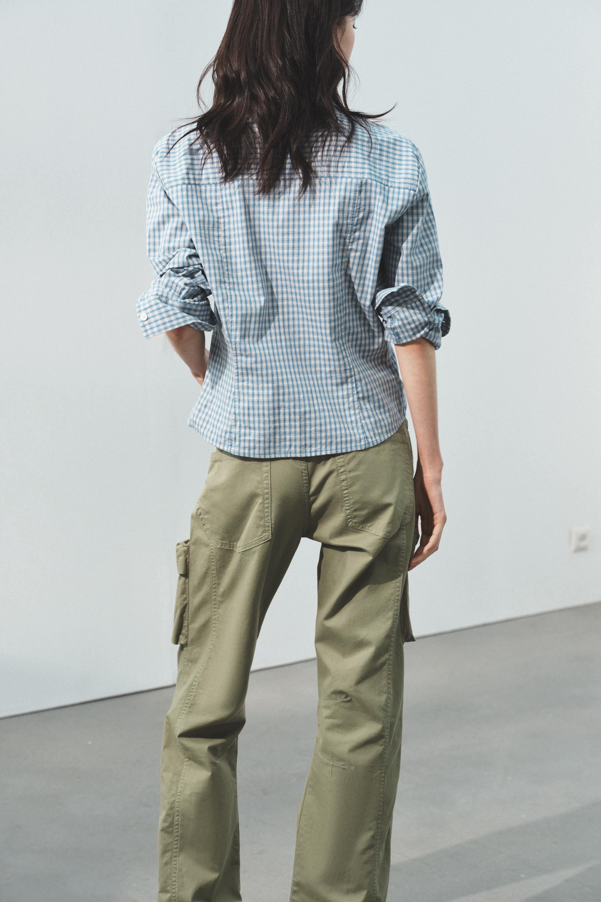 FITTED PLAID SHIRT