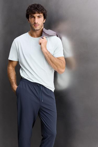 PANTALON TECHNIQUE COLOR BLOCK - Bleu marine de Zara - Image 4