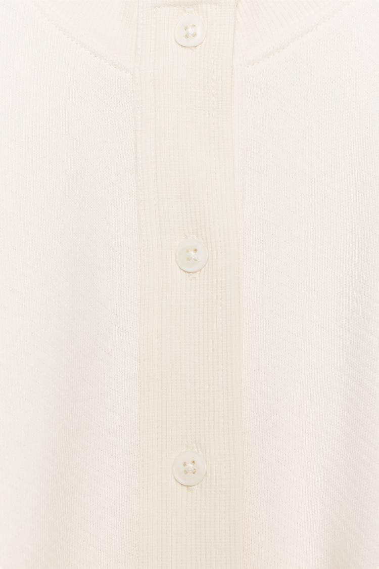 Sudadera de algodón con botones 6