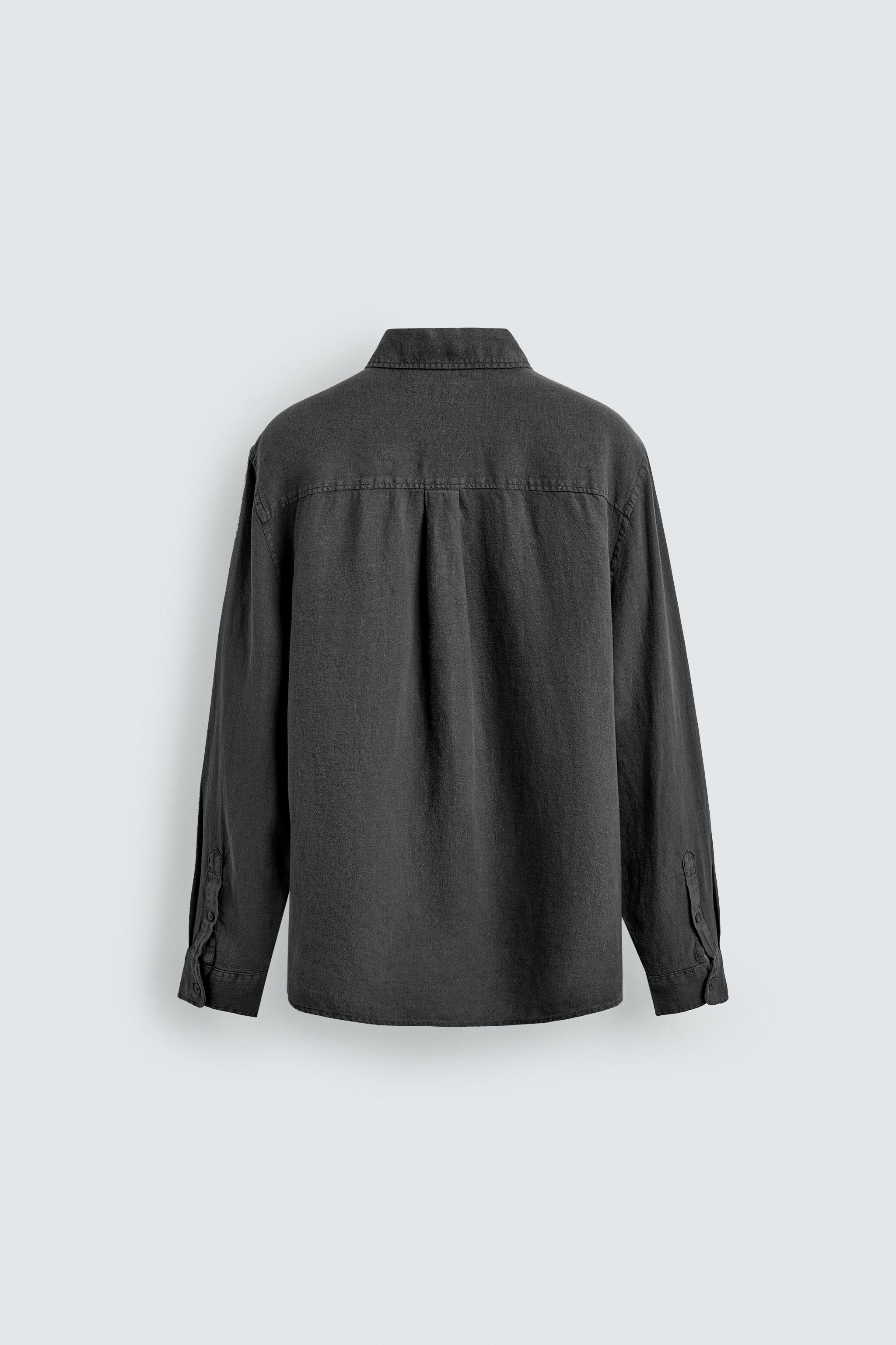 100% LINEN REGULAR FIT SHIRT