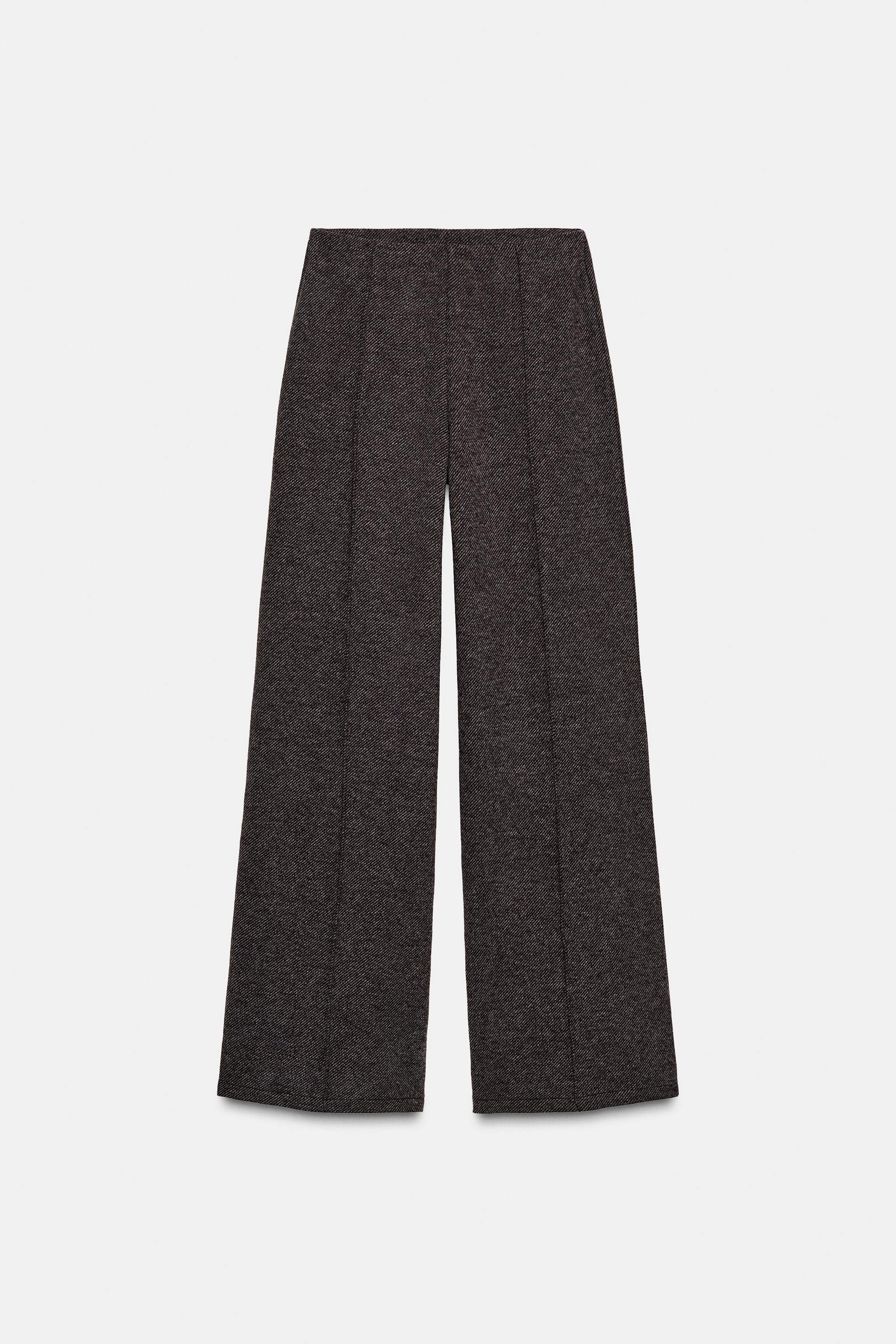 SOFT SEAM PANTS - brown vigore | ZARA Canada