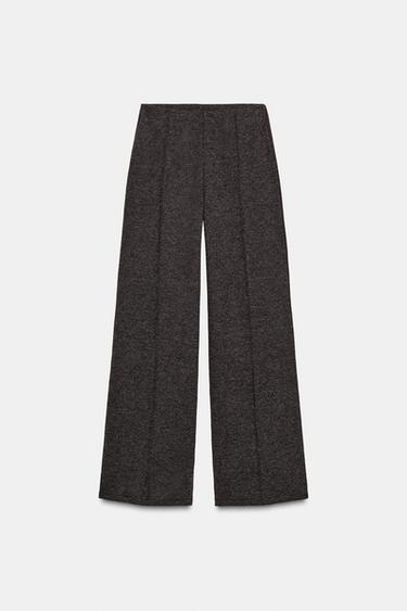 PANTALÓN SOFT NERVIO - marrón vigoré de Zara