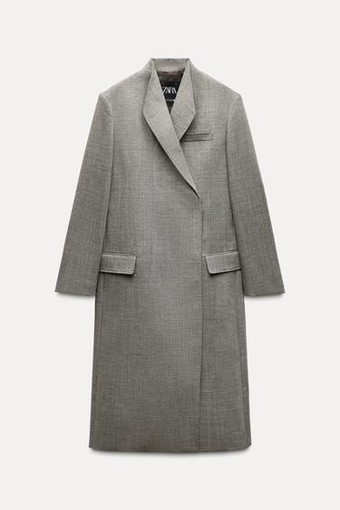 ZW COLLECTION 100% WOOL COAT - Mink by Zara