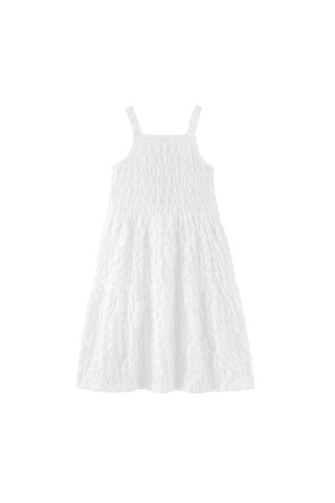 TEXTURED CUT-OUT DRESS