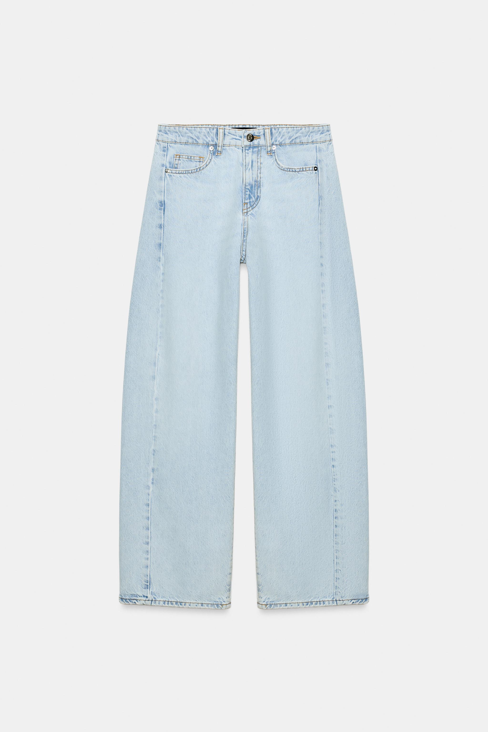 ZARA デニム BOOTCUT JEANS WITH STAR PATCHES - Blue | ZARA United States