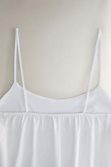 COTTON JERSEY TOP - White by Zara - Image 5