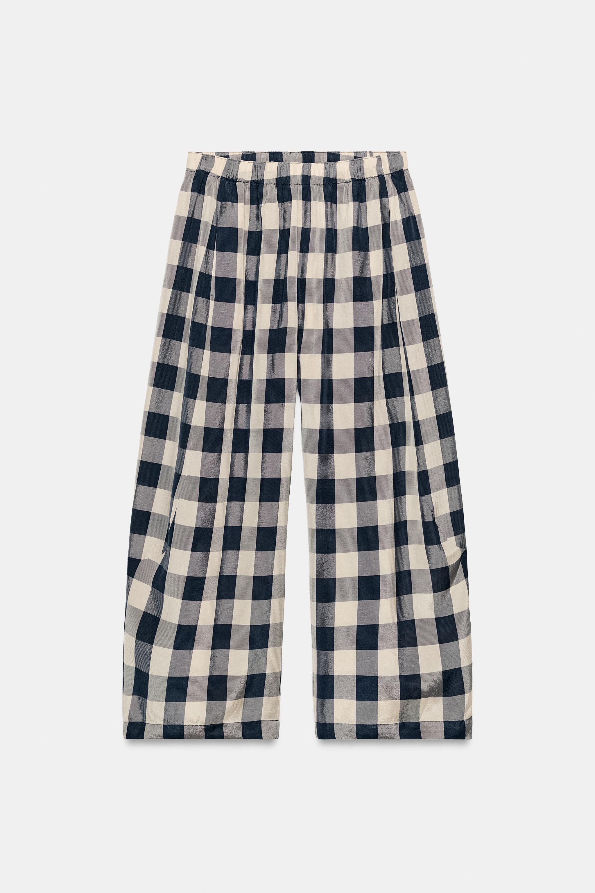 キャミソール epine gingham check fit pants &amp; camisole Navy Seersucker Gingham Cami Top | Gaika – motelrocks.com