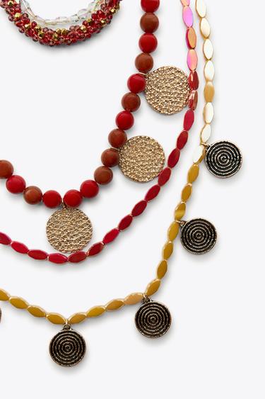 LOT DE COLLIERS FANTAISIE - Multicolore de Zara - Image 3