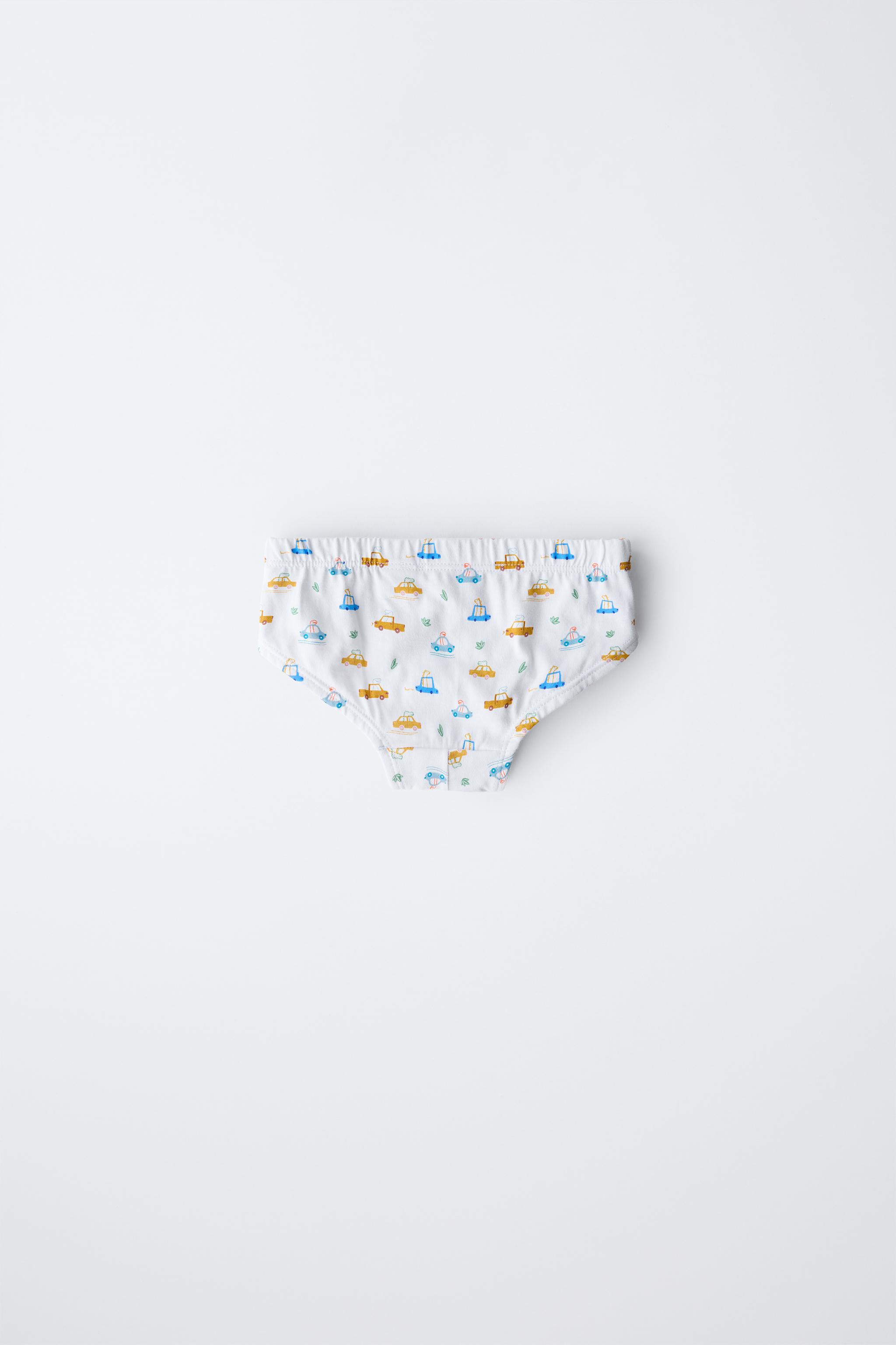 2-6 YEARS/ SIX-PACK OF DINO & CAR BRIEFS