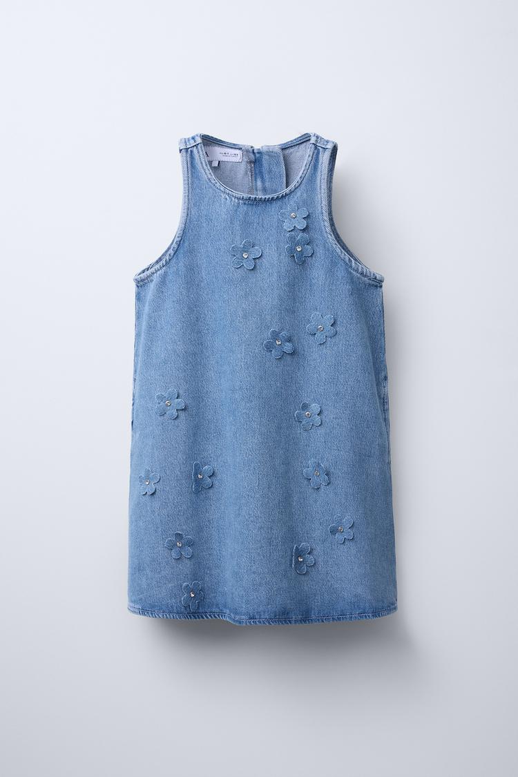 zara blue embroidered dress Dresses | Zara Midi Zw Collection | Color: Blue/White Zara Women Embroidered voluminous dress