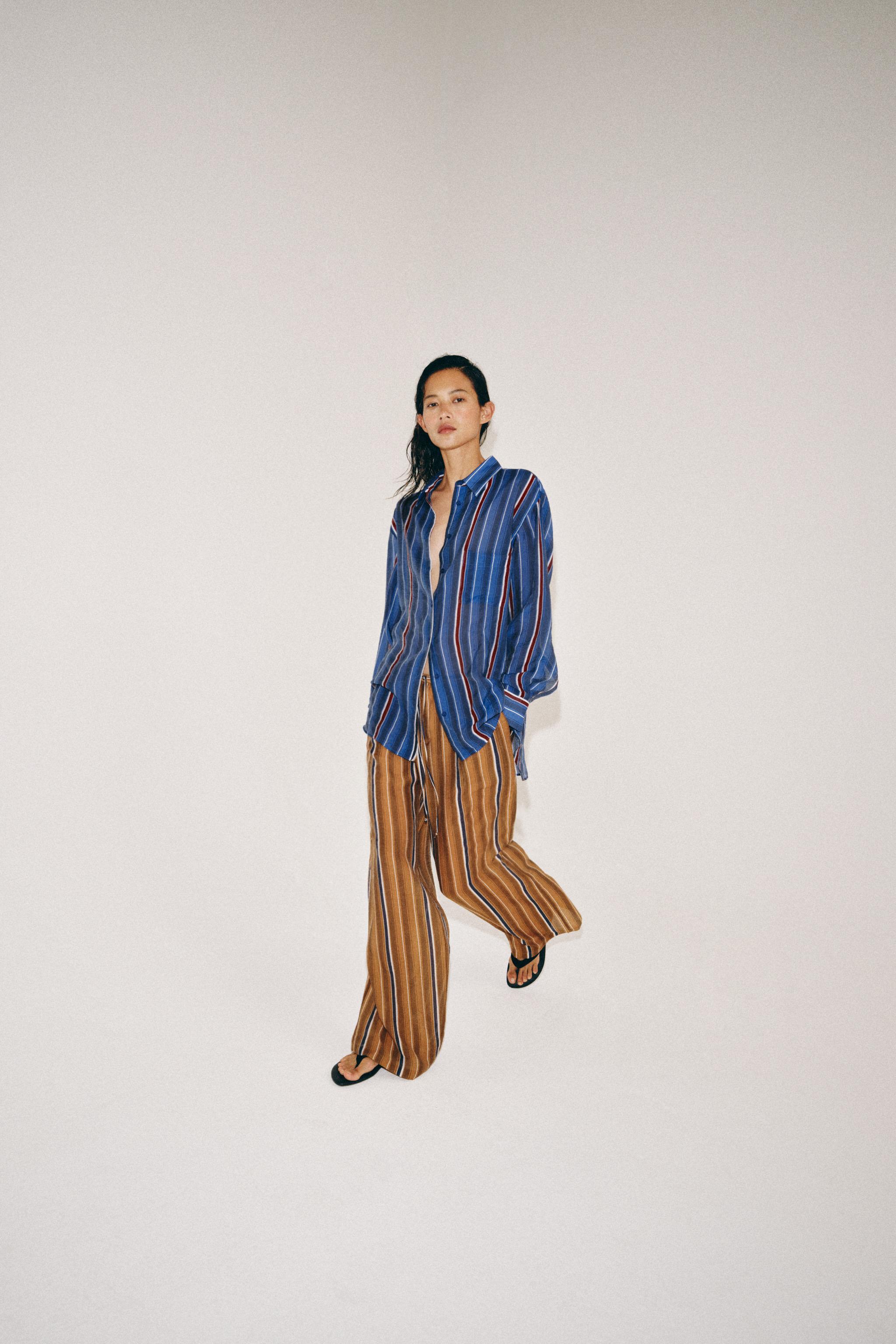 ZW COLLECTION STRIPED PAJAMA PANTS