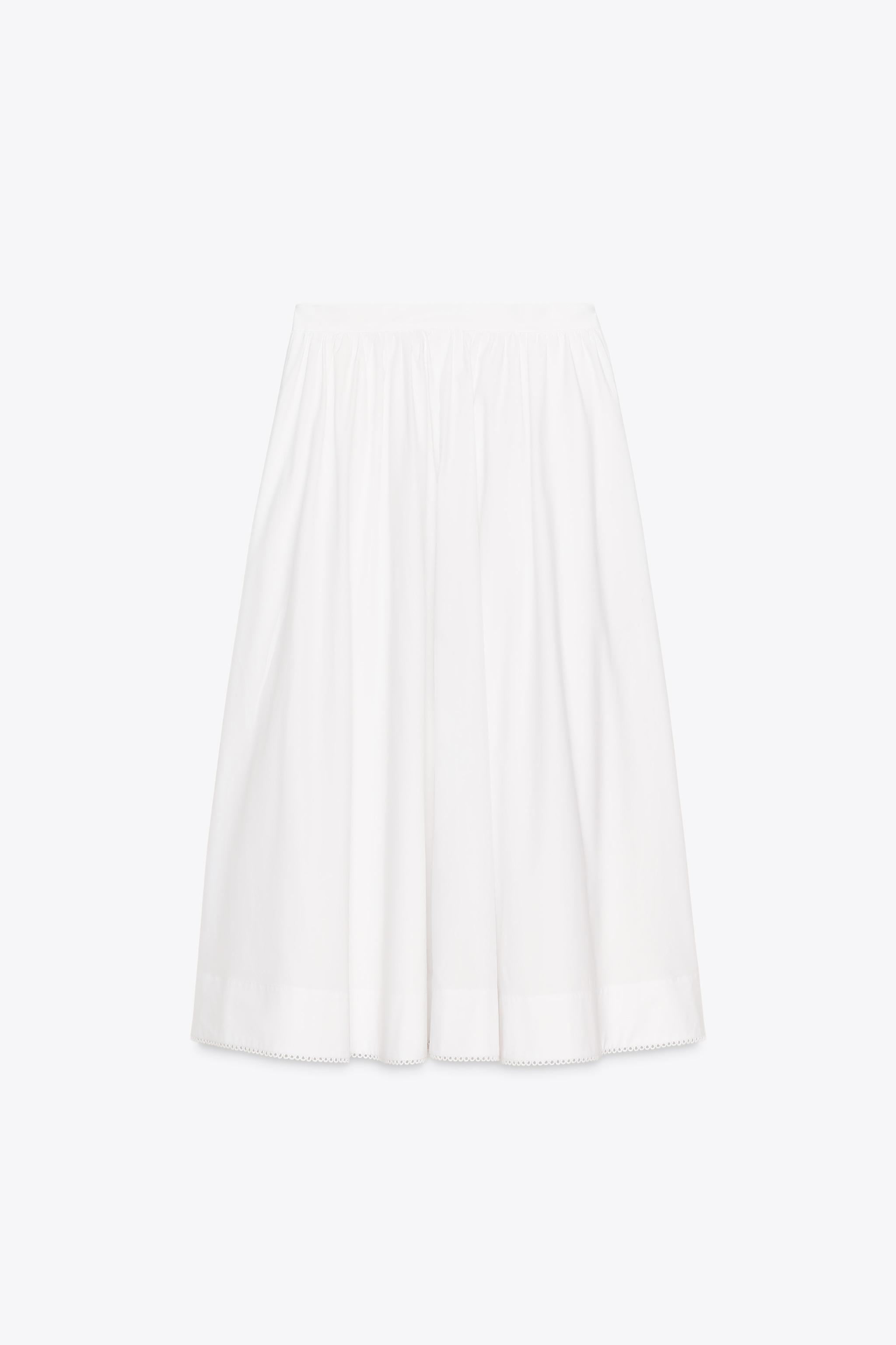 JUPE MIDI POPELINE ZW COLLECTION