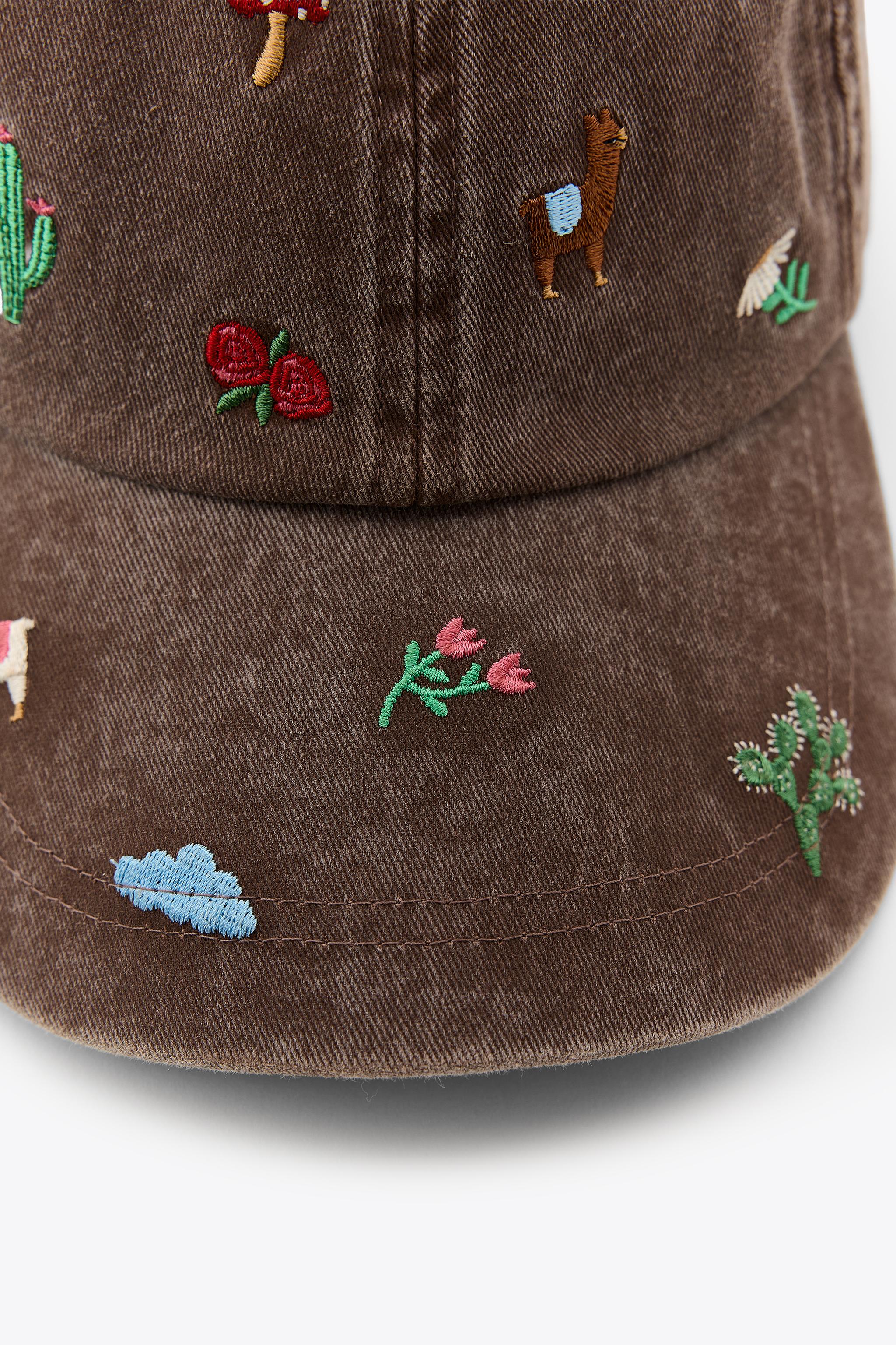 TWILL CAP WITH EMBROIDERY - Brown | ZARA New Zealand display picture 1