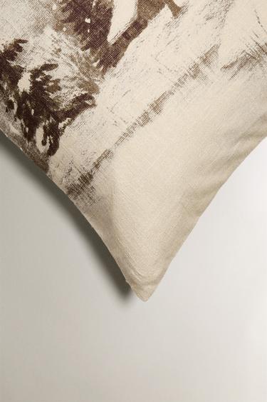 HOUSSE DE COUSSIN MAISON ENNEIGÉE NOËL - Beige clair de Zara - Image 1