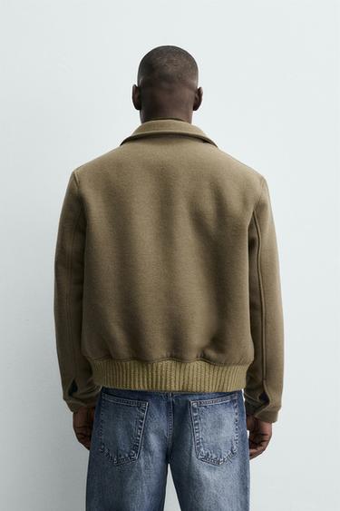 WOOL BLEND PUFFER JACKET - Greenish by Zara - Image 2