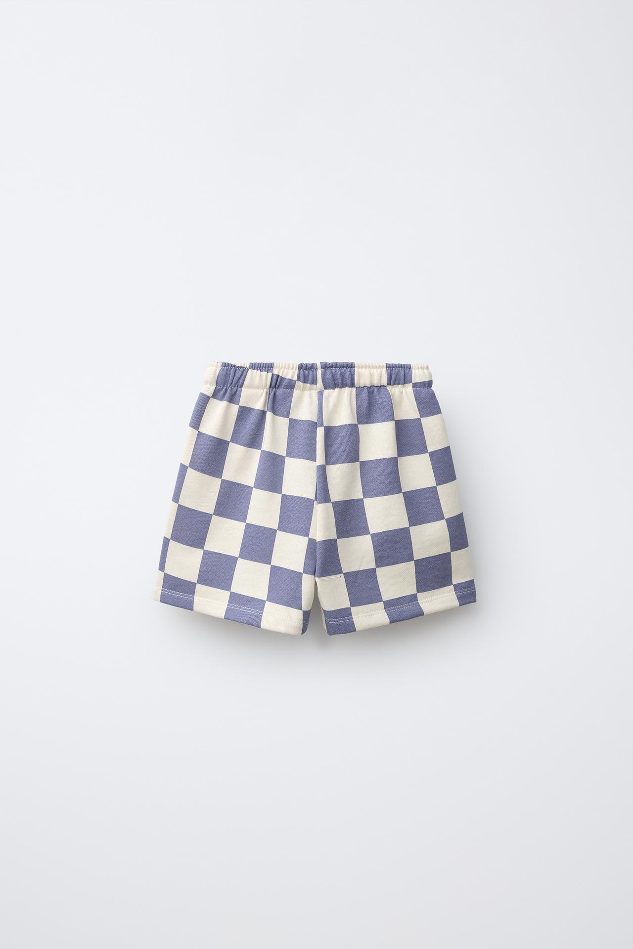 SPIDER-MAN © MARVEL PLAID SHORTS — Gray / Beige