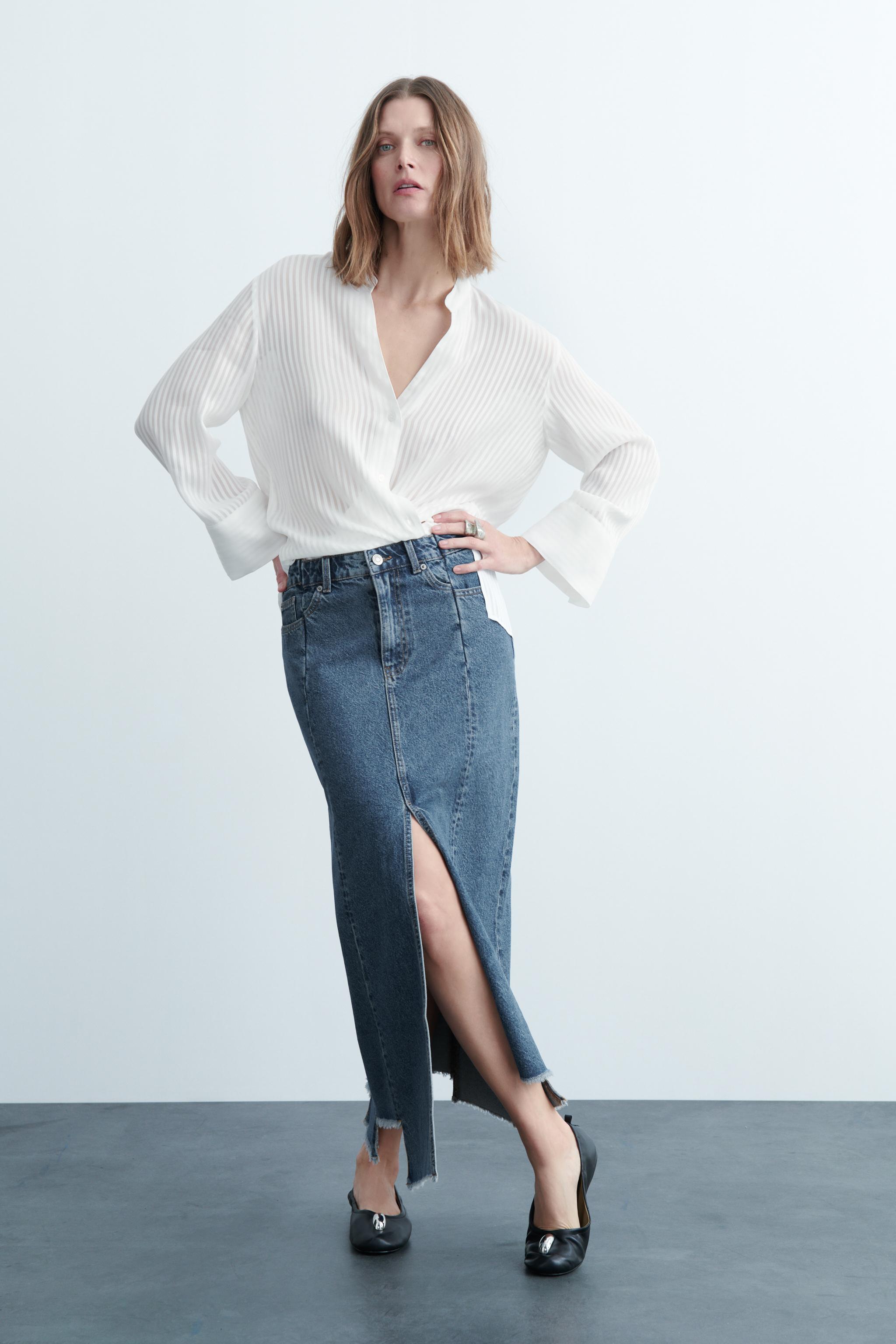 Women s Denim Skirts ZARA Australia