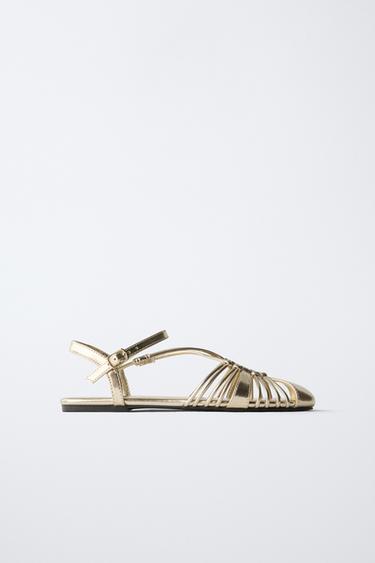 CANGREJERA TIRAS METALIZADA - Oro de Zara