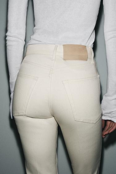 JEAN ZW COLLECTION BOOTCUT TAILLE MOYENNE - Écru de Zara - Image 2
