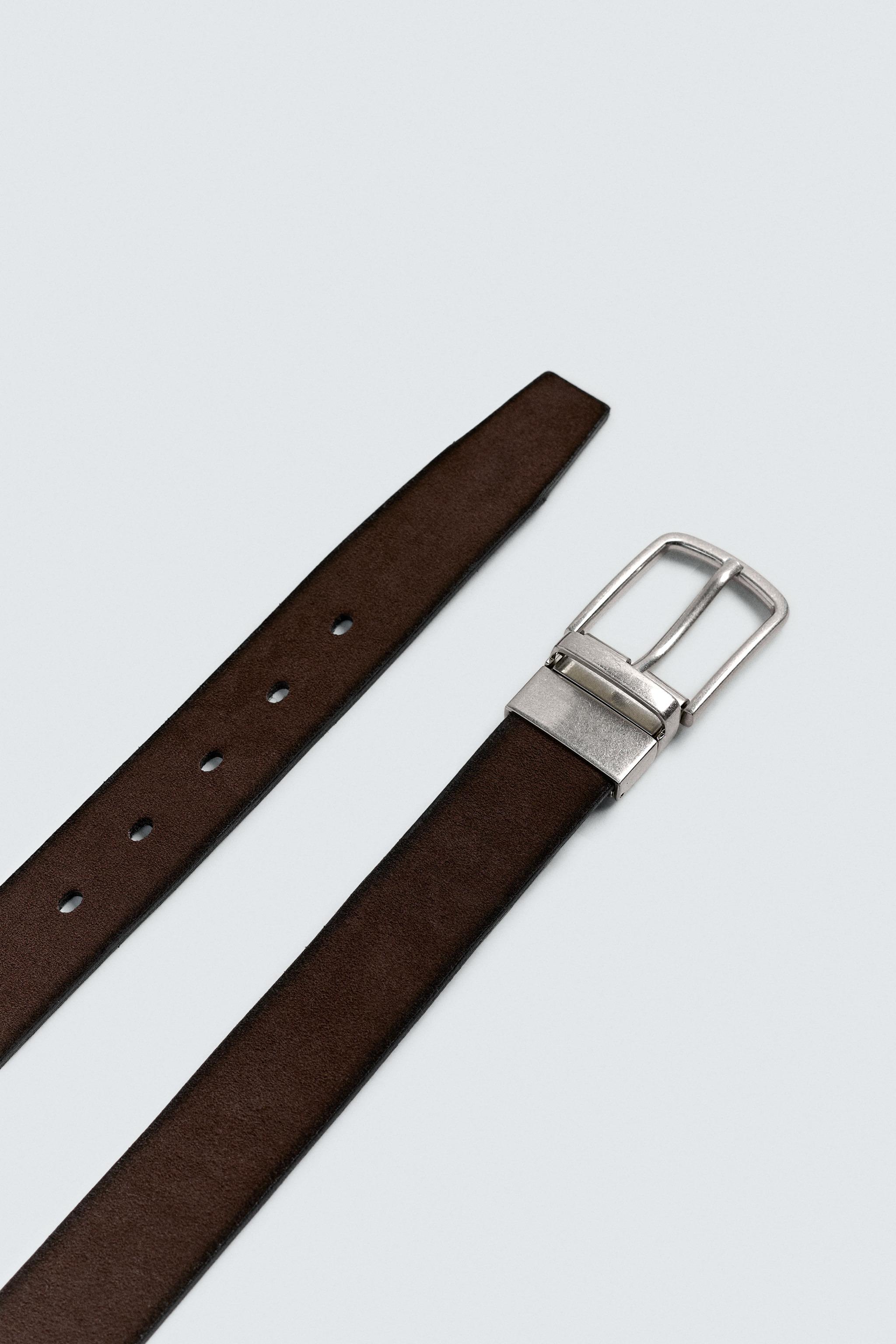 リバーシブルレザーベルト - ブラウン | ZARA Japan / 日本