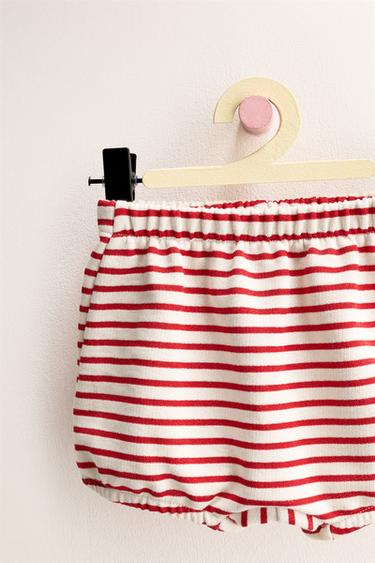 ZARA TIMELESS - BLOOMER À RAYURES - Écru / Rouge de Zara - Image 2