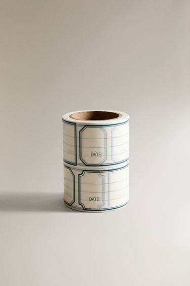 ADHESIVE DATE LABEL ROLL SET (PACK OF 2) - بيج فاتح الخاص بـ Zara - صورة 0