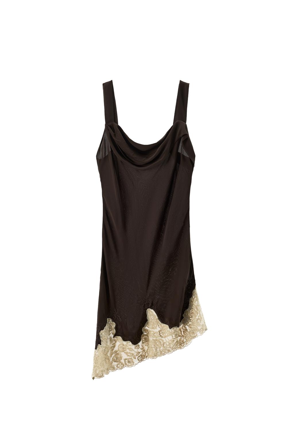 100% VISCOSE EMBROIDERED LACE DRESS - image 3