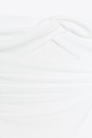 LONG CUT-OUT DRESS - White by Zara - Image 7
