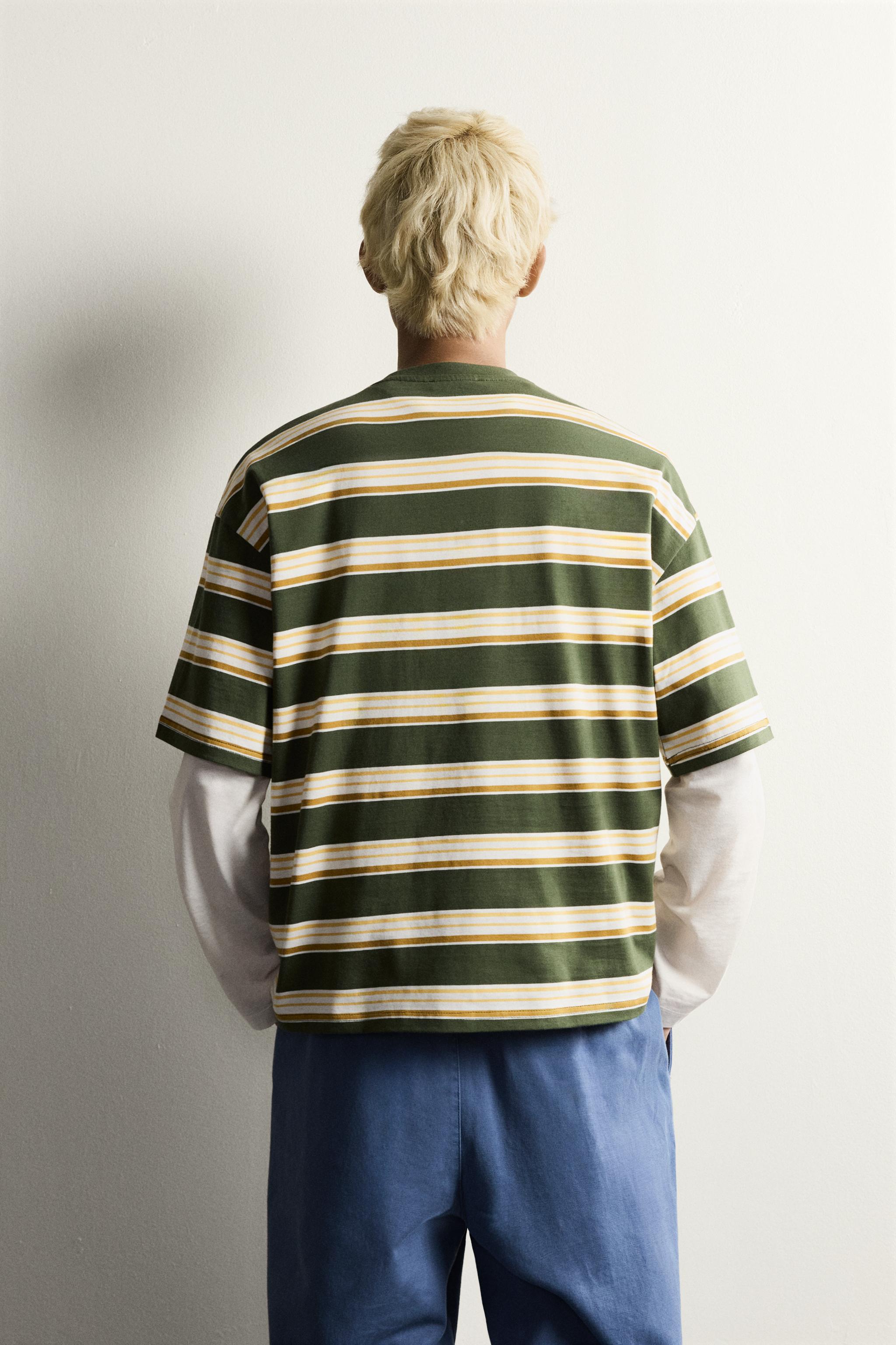 Zara RELAXED FIT SLOGANLI T-SHIRT görsel 3