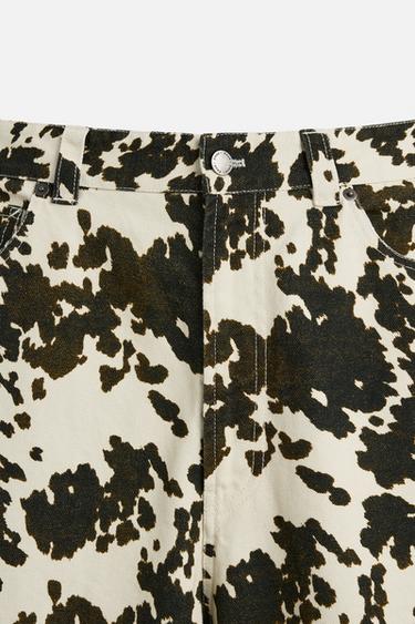 PANTALON RELAXED FIT À IMPRIMÉ ANIMAL - Imprimée de Zara - Image 8