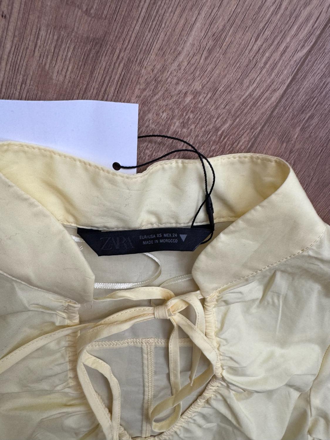 POPLIN TOP WITH TIE DETAIL - Image 2