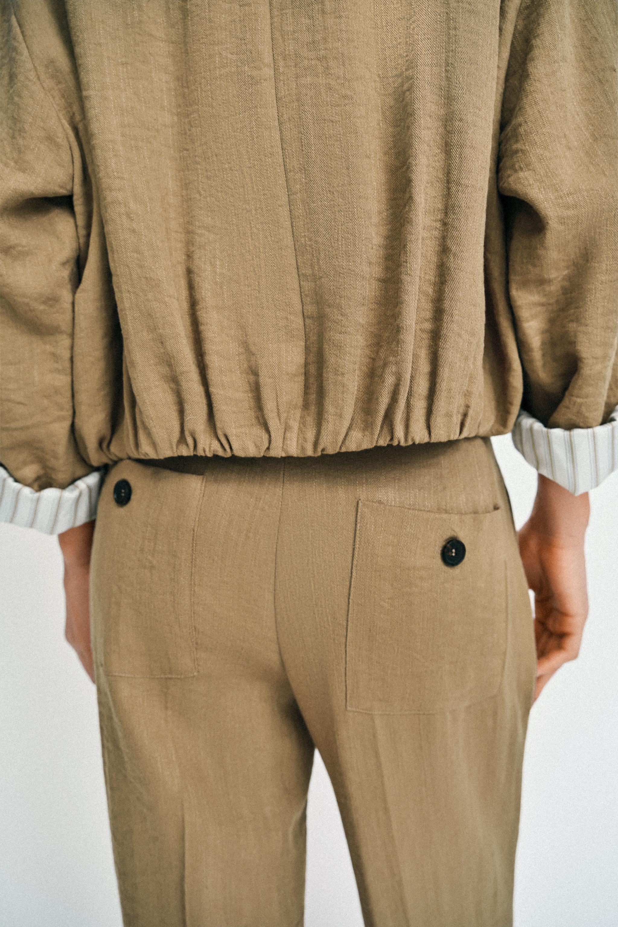 DİKİŞ DETAYLI STRAIGHT FIT PANTOLON - Görsel 4