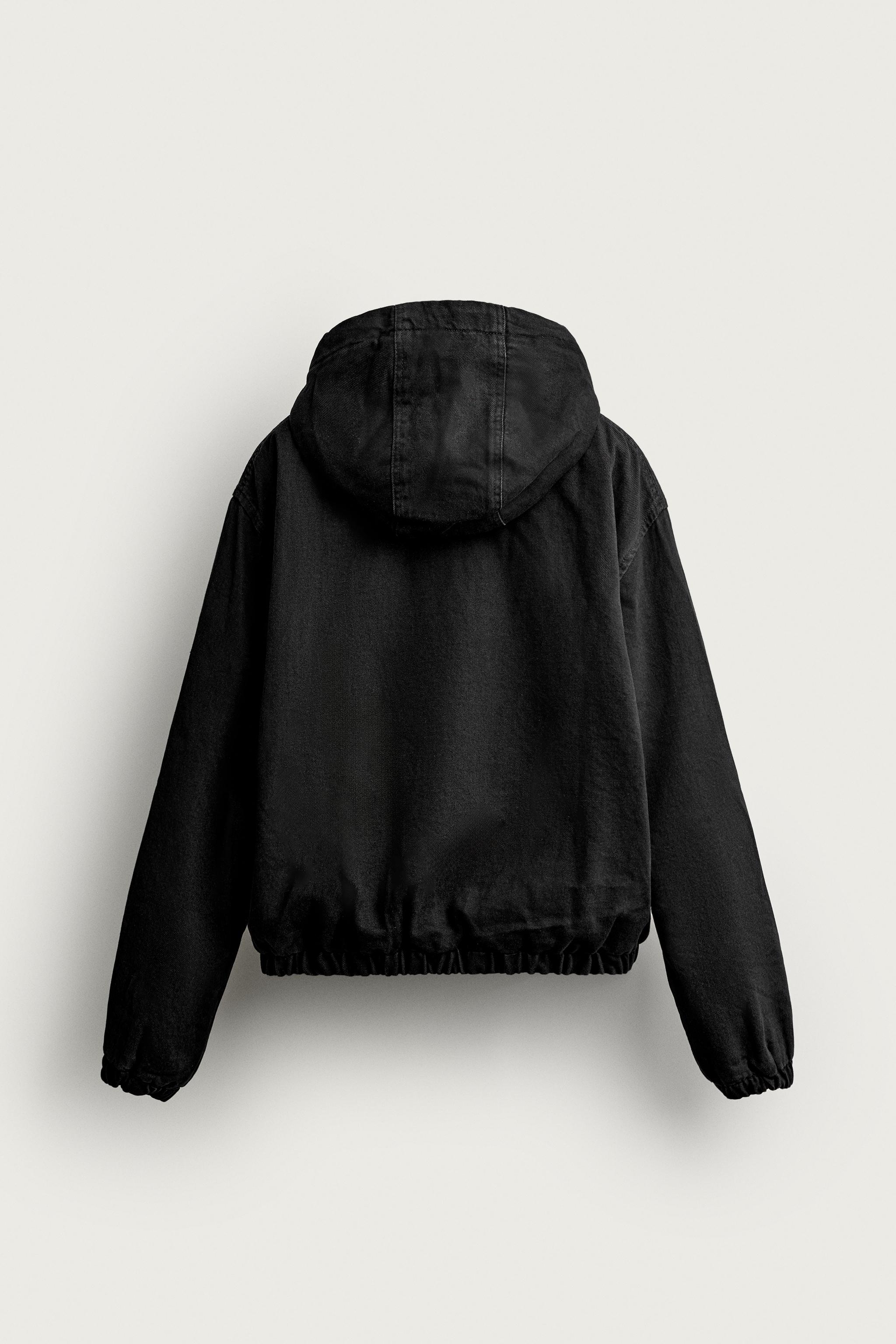 VESTE EN JEAN À DOUBLURE EFFET MOUTON