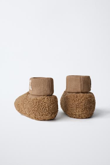 CHAUSSONS D’INTÉRIEUR ANIMAUX - Marron de Zara - Image 4